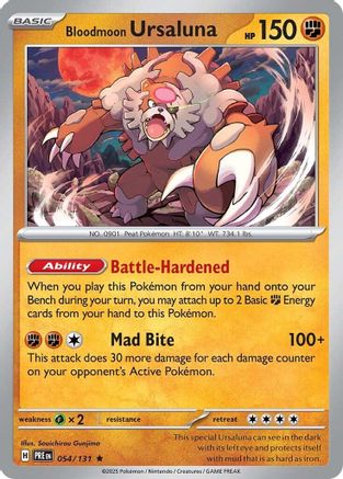 Bloodmoon Ursaluna - 054  - Reverse Holofoil - Rare
