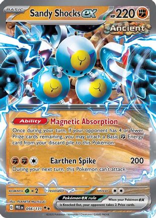 Sandy Shocks ex - 056/131  - Holofoil - Double Rare