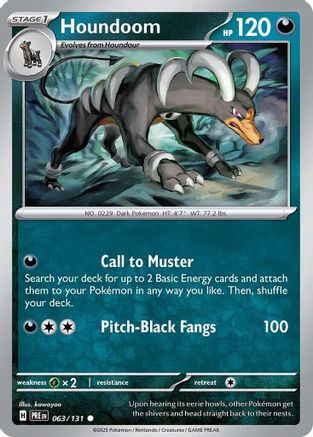 Houndoom - 063  - Reverse Holofoil - Common