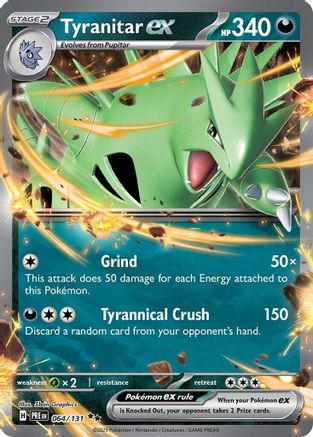 Tyranitar ex - 064  - Holofoil - Double Rare