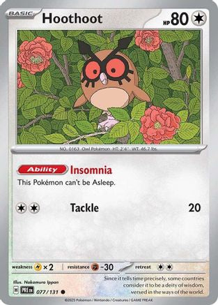Hoothoot - 077  - Reverse Holofoil - Common