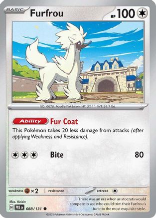 Furfrou - 088  - Reverse Holofoil - Common