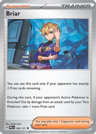 Briar 100/131  - Reverse Holofoil SV Prismatic Evolutions - Uncommon