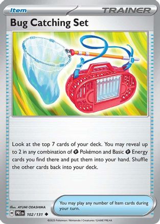 Bug Catching Set - 102  - Reverse Holofoil - Uncommon