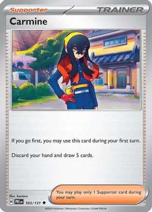Carmine 103/131  SV Prismatic Evolutions - Uncommon