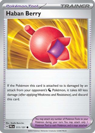 Haban Berry - 111  - Reverse Holofoil - Common