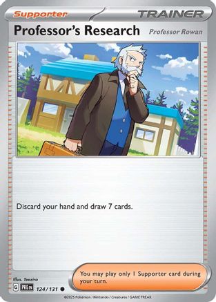 Professor's Research [Professor Rowan] - 124  - Reverse Holofoil - Common