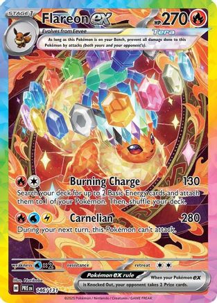 Flareon ex - 146/131  - Holofoil - Special Illustration Rare