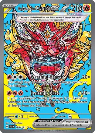 Hearthflame Mask Ogerpon ex - 148/131  - Holofoil - Special Illustration Rare