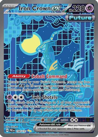 Iron Crown ex - 158  - Holofoil - Special Illustration Rare