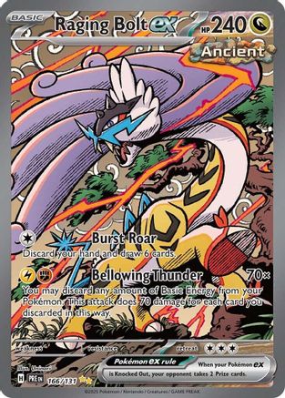 Raging Bolt ex - 166  - Holofoil - Special Illustration Rare