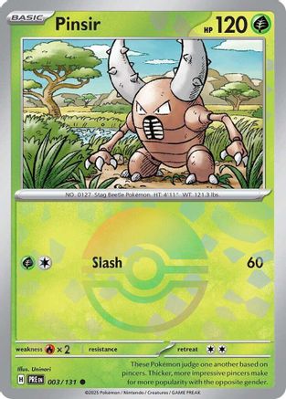 Pinsir (Poke Ball Pattern) - 003  - Holofoil - Common