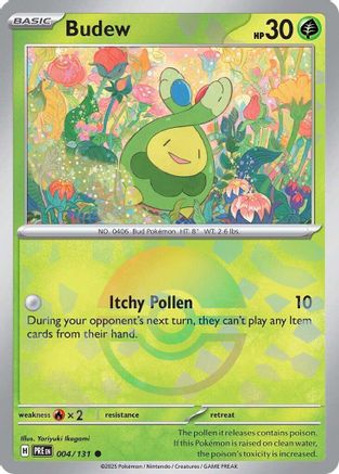 Budew (Poke Ball Pattern) - 004  - Holofoil - Common