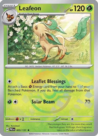 Leafeon (Poke Ball Pattern) - 005  - Holofoil - Rare