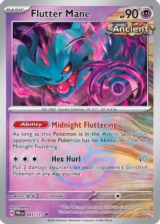 Flutter Mane (Poke Ball Pattern) - 043  - Holofoil - Rare