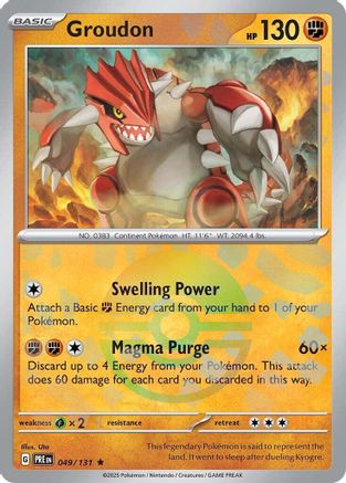 Groudon (Poke Ball Pattern) - 049  - Holofoil - Rare