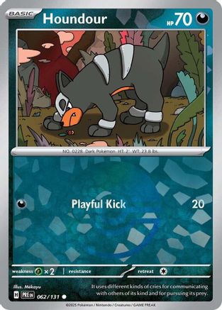 Houndour (Poke Ball Pattern) - 062  - Holofoil - Common