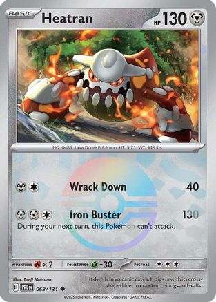 Heatran (Poke Ball Pattern) - 068  - Holofoil - Uncommon