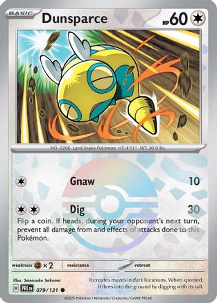 Dunsparce (Poke Ball Pattern) - 079  - Holofoil - Common