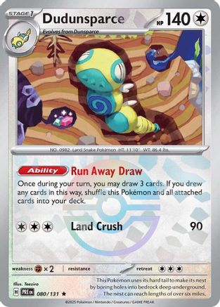 Dudunsparce (Poke Ball Pattern) - 080  - Holofoil - Rare