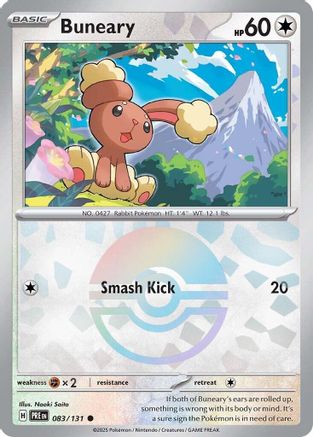 Buneary (Poke Ball Pattern) - 083  - Holofoil - Common