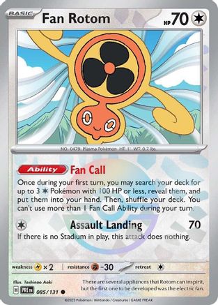 Fan Rotom (Poke Ball Pattern) - 085  - Holofoil - Common