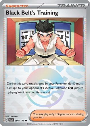 Black Belt's Training (Poke Ball Pattern) - 096/131  - Holofoil - Common