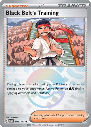 Black Belt's Training (Poke Ball Pattern) - 098/131  - Holofoil - Common