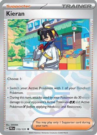 Kieran (Poke Ball Pattern) - 113/131  - Holofoil - Uncommon