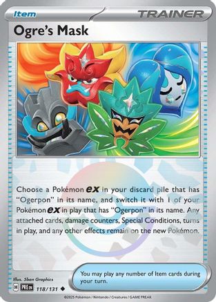 Ogre's Mask (Poke Ball Pattern) - 118  - Holofoil - Uncommon