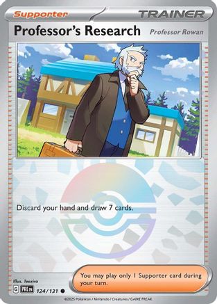 Professor's Research [Professor Rowan] (Poke Ball Pattern) - 124  - Holofoil - Common