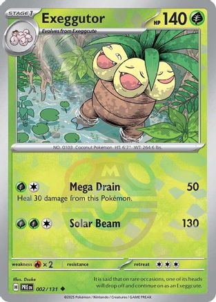 Exeggutor (Master Ball Pattern) - 002  - Holofoil - Uncommon