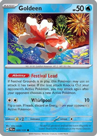 Goldeen (Master Ball Pattern) - 020  - Holofoil - Common