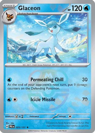 Glaceon (Master Ball Pattern) - 025  - Holofoil - Rare