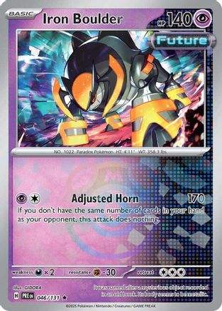 Iron Boulder (Master Ball Pattern) - 046  - Holofoil - Rare
