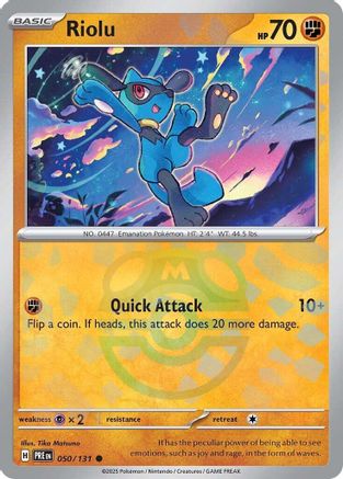 Riolu (Master Ball Pattern) - 050  - Holofoil - Common