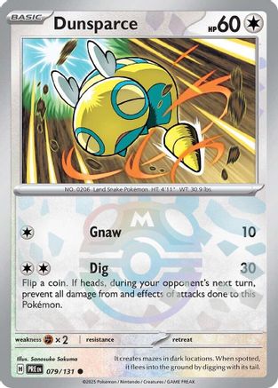 Dunsparce (Master Ball Pattern) - 079  - Holofoil - Common