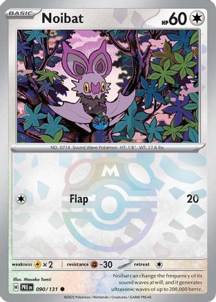 Noibat (Master Ball Pattern) - 090  - Holofoil - Common