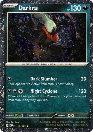 Darkrai (Cosmos Holo) 136  - Holofoil Miscellaneous Cards & Products - Rare