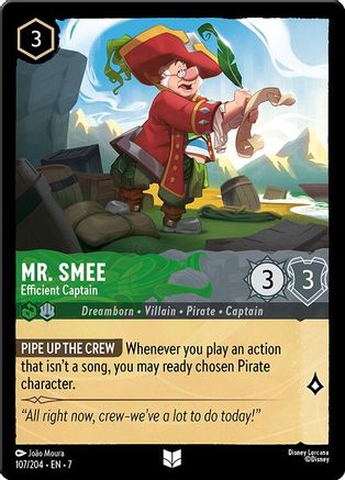 Mr. Smee (Efficient Captain) - 107/204 - Uncommon