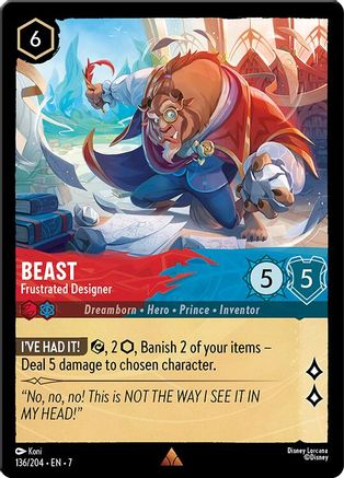 Beast (Frustrated Designer) - 136/204 - Rare