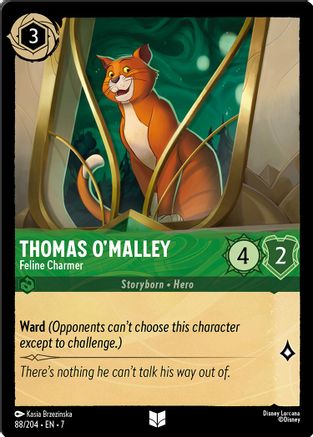 Thomas O'Malley (Feline Charmer) - 88/204 - Uncommon (Foil)