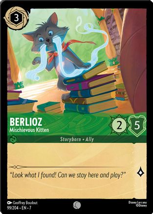 Berlioz (Mischievous Kitten) - 99/204 - Common