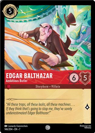 Edgar Balthazar (Ambitious Butler) - 146/204 - Common (Foil)