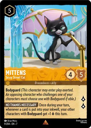 Mittens (Sassy Street Cat) - 9/204 - Rare