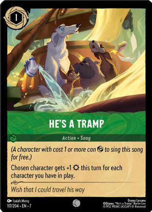 He's a Tramp - 117/204 - Common (Foil)