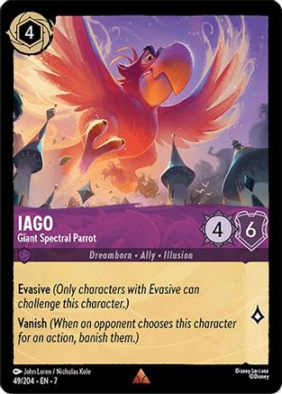 Iago (Giant Spectral Parrot) - 49/204 - Rare