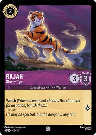Rajah (Ghostly Tiger) - 62/204 - Common (Foil)