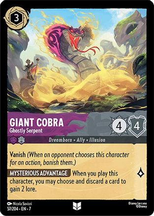 Giant Cobra (Ghostly Serpent) - 57/204 - Uncommon (Foil)