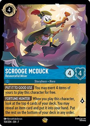 Scrooge McDuck (Resourceful Miser) - 154/204 - Legendary